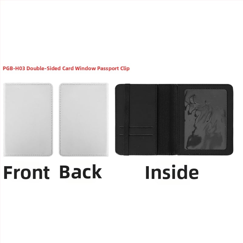 PU ādas maciņš ar kartes un monētu nodalījumu, sublimācijai gatava virsma, ikdienas lietošanai