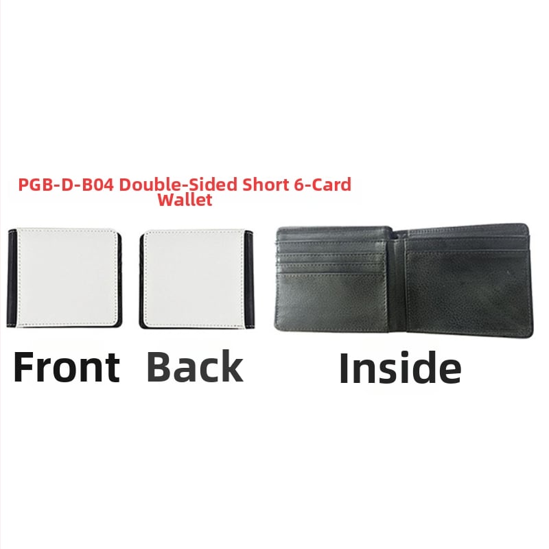 PU ādas maciņš ar kartes un monētu nodalījumu, sublimācijai gatava virsma, ikdienas lietošanai