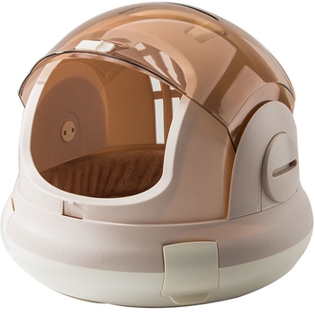 Котешка раница в стил космическа капсула за пренасяне, преносим котешки носач с голям капацитет