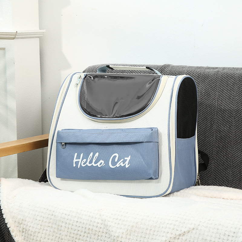 Geantă/cutie pentru animale de companie din PVC, transparentă, respirabilă, portabilă, cu duritate medie