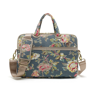 Kayond KY-20 Τσάντα Ώμου για Notebook/Tablet – Καμβάς, Φερμουάρ, Εσωτερική Τσέπη με Φερμουάρ, Τσέπη για Τηλέφωνο, Μοντέρνο σχέδιο με Ρίγες