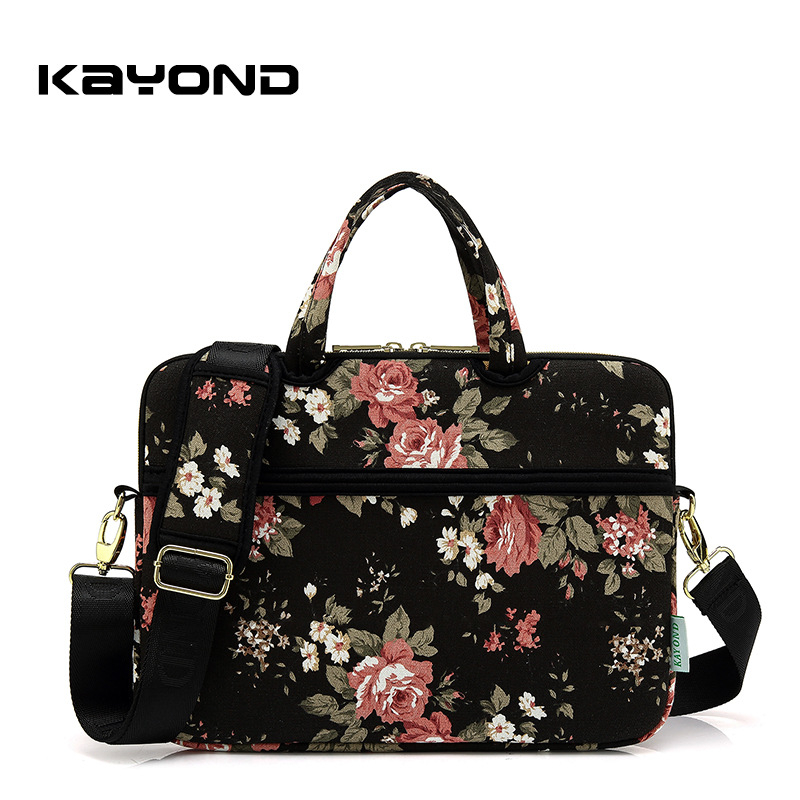 Kayond KY-20 Τσάντα Ώμου για Notebook/Tablet – Καμβάς, Φερμουάρ, Εσωτερική Τσέπη με Φερμουάρ, Τσέπη για Τηλέφωνο, Μοντέρνο σχέδιο με Ρίγες