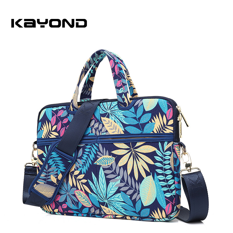 Kayond KY-20 Τσάντα Ώμου για Notebook/Tablet – Καμβάς, Φερμουάρ, Εσωτερική Τσέπη με Φερμουάρ, Τσέπη για Τηλέφωνο, Μοντέρνο σχέδιο με Ρίγες