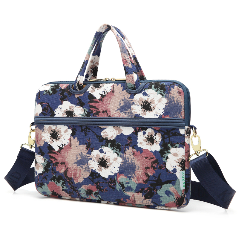 Kayond KY-20 Τσάντα Ώμου για Notebook/Tablet – Καμβάς, Φερμουάρ, Εσωτερική Τσέπη με Φερμουάρ, Τσέπη για Τηλέφωνο, Μοντέρνο σχέδιο με Ρίγες