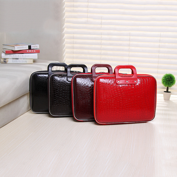 PU δερμάτινη επαγγελματική τσάντα για φορητό υπολογιστή, αδιάβροχη, με εσωτερική θήκη για φορητό υπολογιστή, μοντέλο LM-825