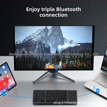 X30c Prenosná Bluetooth Sklopná Klávesnica s Touchpadom, Numerickou Klávesnicou a Ľavým/Pravým Kliknutím – Bezdrôtová, Nabíjateľná