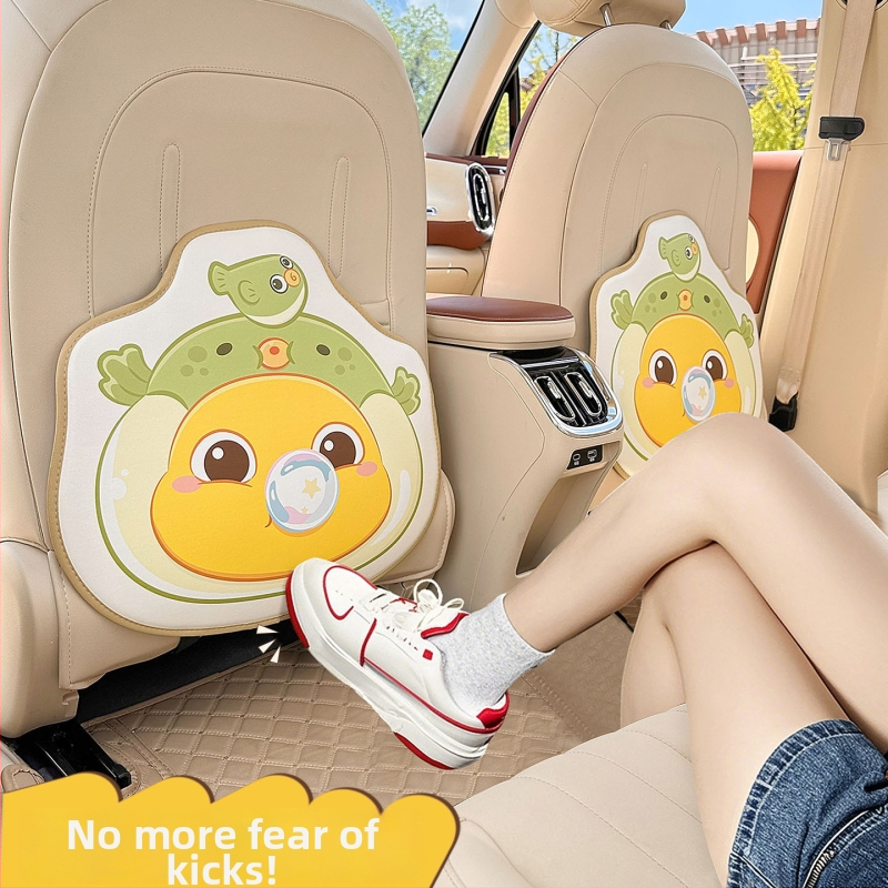 Автомобилна подпора за облегалката против удари – всесезонна кожена, пълнеж от пяна, универсална, модел Milk Dragon