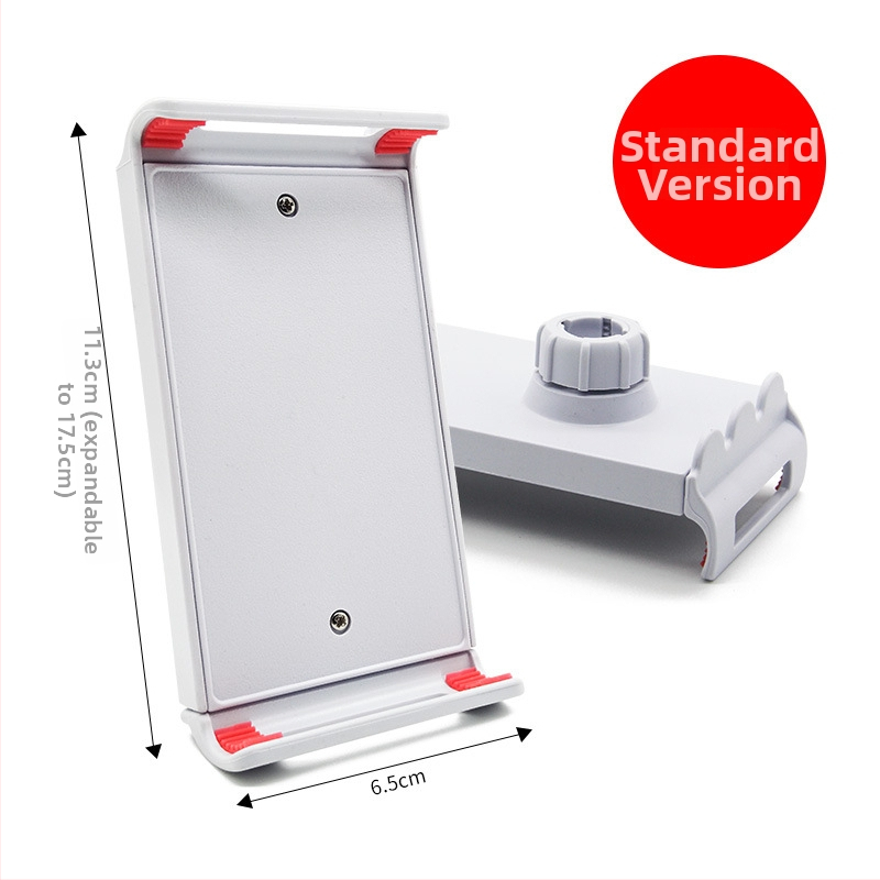 Držiak na tabletu a telefón s otočnou guľovou hlavou, univerzálny dvojúčelový klip a podstavný stojan – model 1002, hmotnosť 90 g, kompatibilný s iPad/iPhone/iPod.