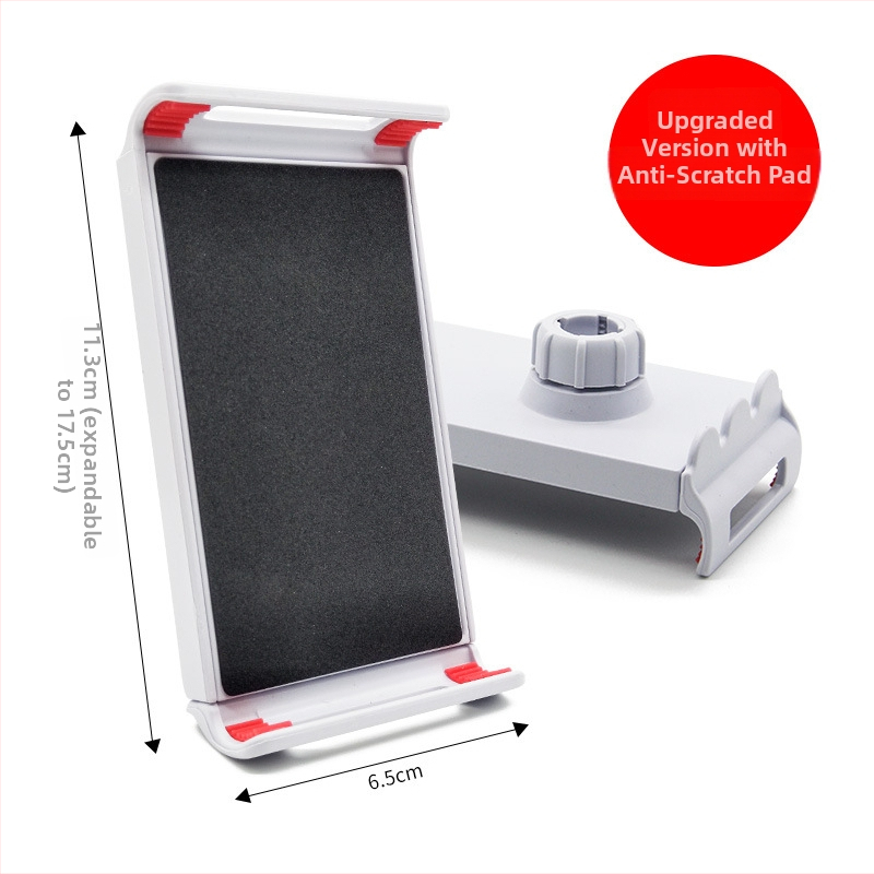 Držiak na tabletu a telefón s otočnou guľovou hlavou, univerzálny dvojúčelový klip a podstavný stojan – model 1002, hmotnosť 90 g, kompatibilný s iPad/iPhone/iPod.