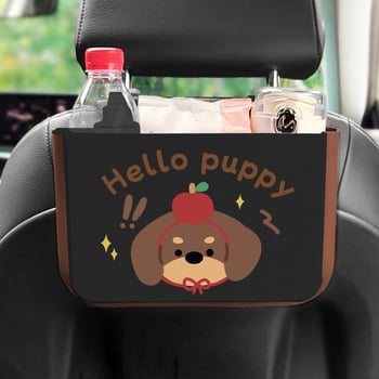 Kutija za pohranu na stražnjoj strani sjedala automobila, sklopiva, vodootporna i otporna na tlak, plastična, univerzalna