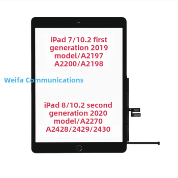 Pakeičiama jutiklinio ekrano plokštė iPad 7–10 kartoms (2018), suderinama su 1–3 kartoms