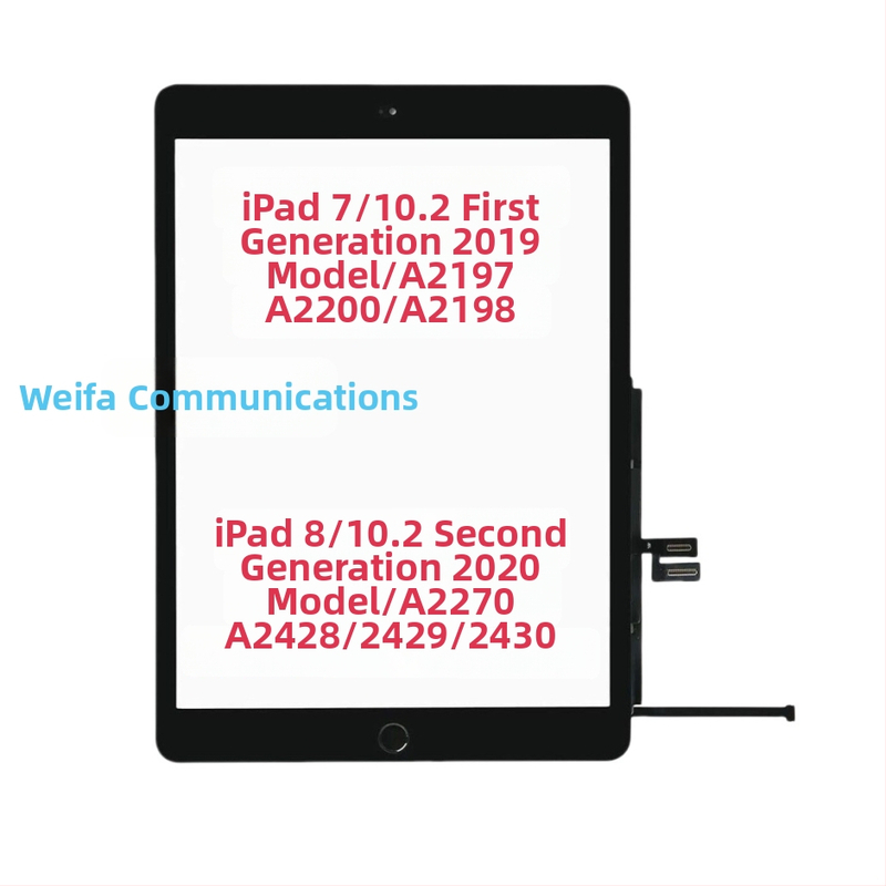 Pakeičiama jutiklinio ekrano plokštė iPad 7–10 kartoms (2018), suderinama su 1–3 kartoms