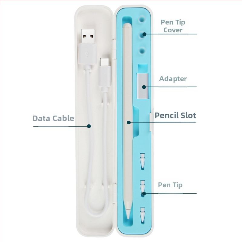 Apple Pencil saugyklos dėžutė – silikoninė dėžutė, suderinama su Apple Pencil 1-ąja ir 2-ąja kartomis, kapacitivo pieštuko priedai, stylus (Modelis: Apple Pen Box)