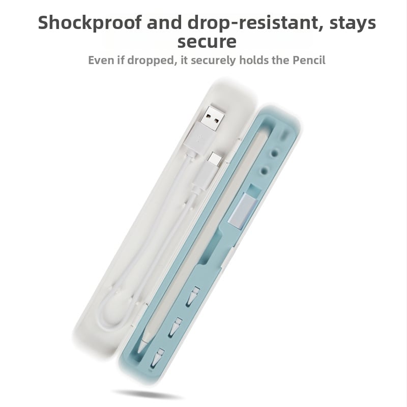 Apple Pencil saugyklos dėžutė – silikoninė dėžutė, suderinama su Apple Pencil 1-ąja ir 2-ąja kartomis, kapacitivo pieštuko priedai, stylus (Modelis: Apple Pen Box)