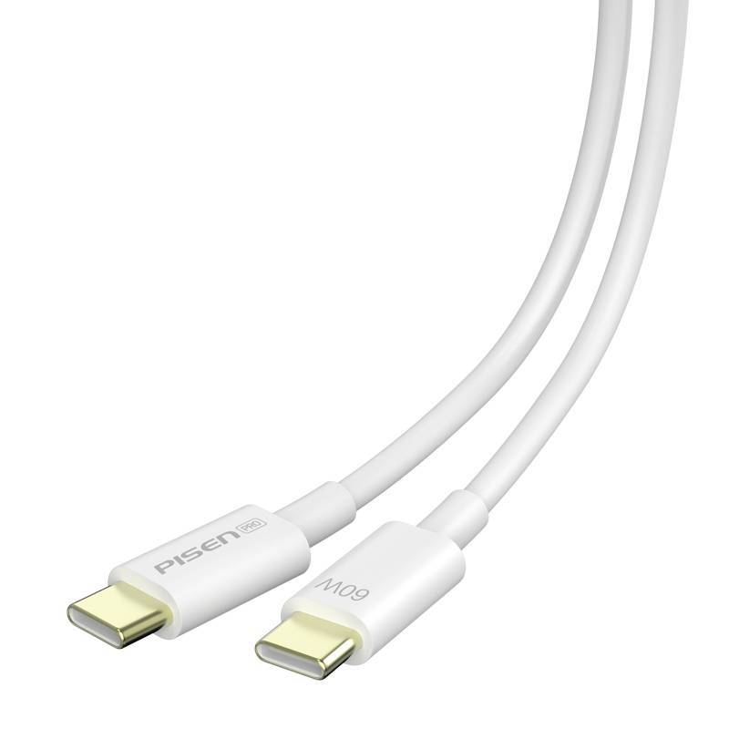 Pisen USB-C кабел за бързо зареждане, 1,2 м, PD 60W, PVC