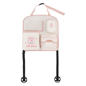 Blue Rain Torba za stražnju klupu automobila — platneni organizator za vješanje s motivom crtića, prilagodljiv s logom, univerzalna kompatibilnost