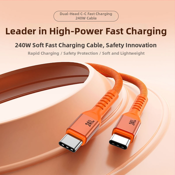 Wancore PD3.1 Type-C kabel za podatke, 240W brzo punjenje, pleteni kabel