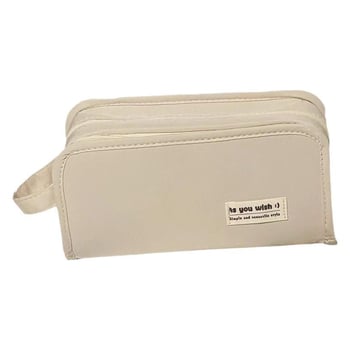 Несесер за моливи – голям капацитет, устойчив на петна, Oxford плат, корейски стил, за ученици