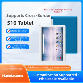 Studentu planšetdators ar 10,1 colu ekrānu, Android, MTK Quad-Core 1,5GHz, 16GB flash atmiņa, Divkameru kamera, darbības laiks 5–7 stundas