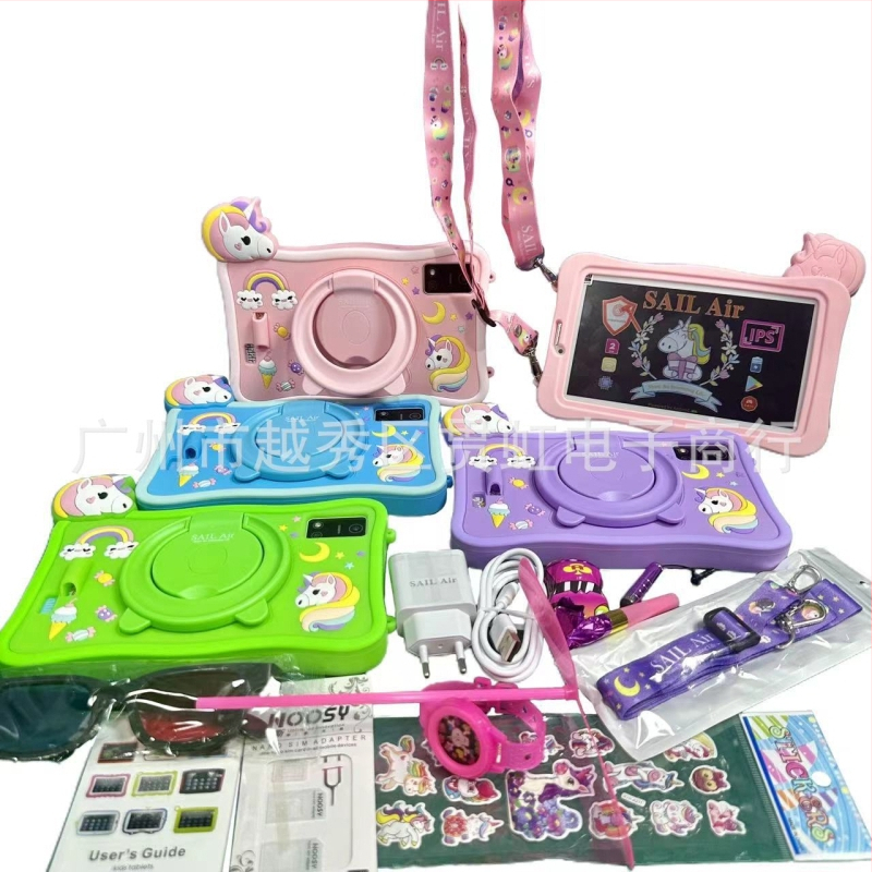 Android planšetdēlis bērniem ar acīm aizsardzību, četrkodolu 1,5GHz procesors, 256GB flash atmiņa, 5G savienojamība, divu kameru sistēma