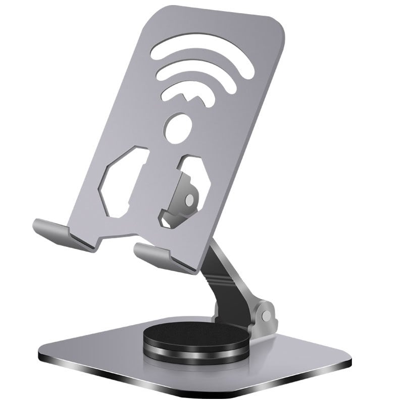 Stolni držač za telefone i tablete, od aluminijske legure, 360° rotacija, hlađenje