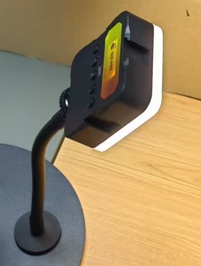 Suport din aliaj, în stil lampă de birou, reglabil la 360°, universal pentru telefoane mobile și tablete, suport de masă cu mecanism de ridicare (Tidery 165; 1107 g; compatibil cu iPhone/iPad)