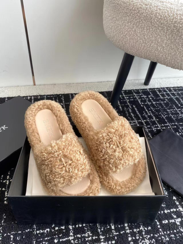 Smfk vieno dirželio šlepetės, viršus iš sintetinės odos, gumos padas, Cross Flower raštas, slip-on dizainas