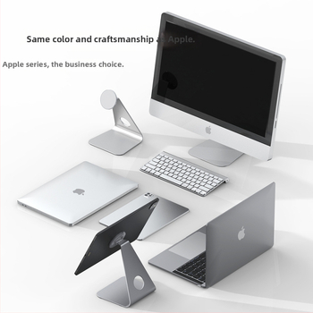 Stolný magnetický držiak pre Apple zariadenia – hliníková zliatina podstavec, model PB01-13, OEM spracovanie, kompatibilný s iPad a iPhone