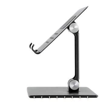 Таблетен държач за маса – алуминиева сплав, регулиращ се, преносим, съвместим с iPad