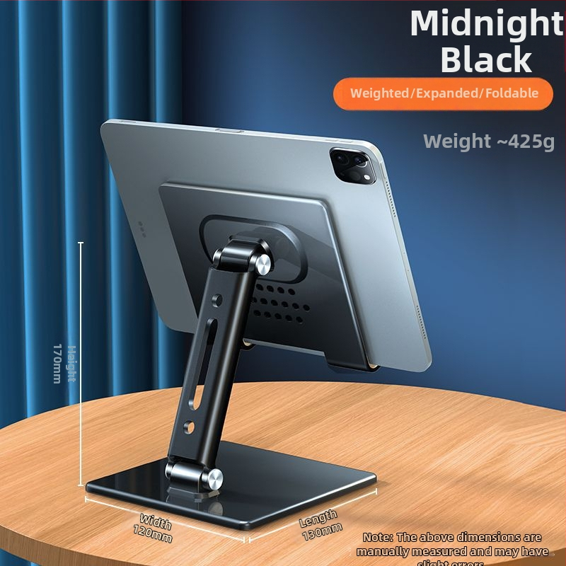 Таблетен държач за маса – алуминиева сплав, регулиращ се, преносим, съвместим с iPad