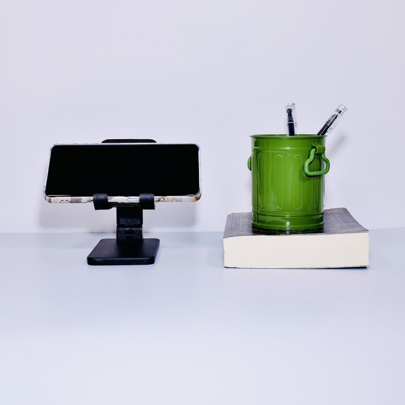 Meijiajie Sklopivi stolni nosač za pametne telefone i tablete – plastičan, prenosan, sklopiv, za fotografije, video i prijenos uživo