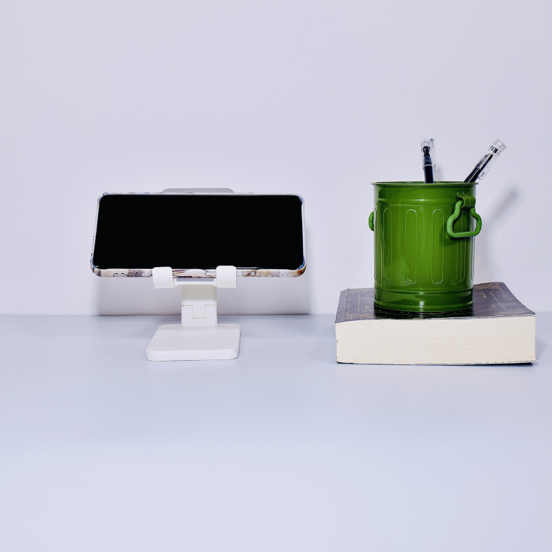 Meijiajie Sklopivi stolni nosač za pametne telefone i tablete – plastičan, prenosan, sklopiv, za fotografije, video i prijenos uživo