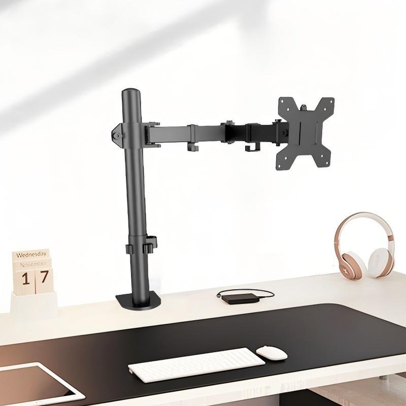Monitora stiprinājums ar robota roku, daudzleņķa regulēšana, alumīnija konstrukcija, bez caurumiem, 5000 g, Zhenye