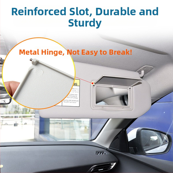 Капак на козметично огледало за слънчев визьор за Peugeot 308S/408/508/4008/3008 без светлина, монтаж snap-on