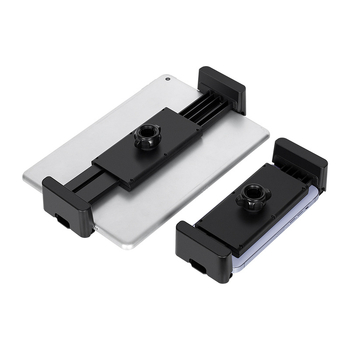 Suport pentru tabletă cu clemă din placă groasă – grosimea clemei 27 mm, articulație cu bilă de 17 mm, greutate 144 g