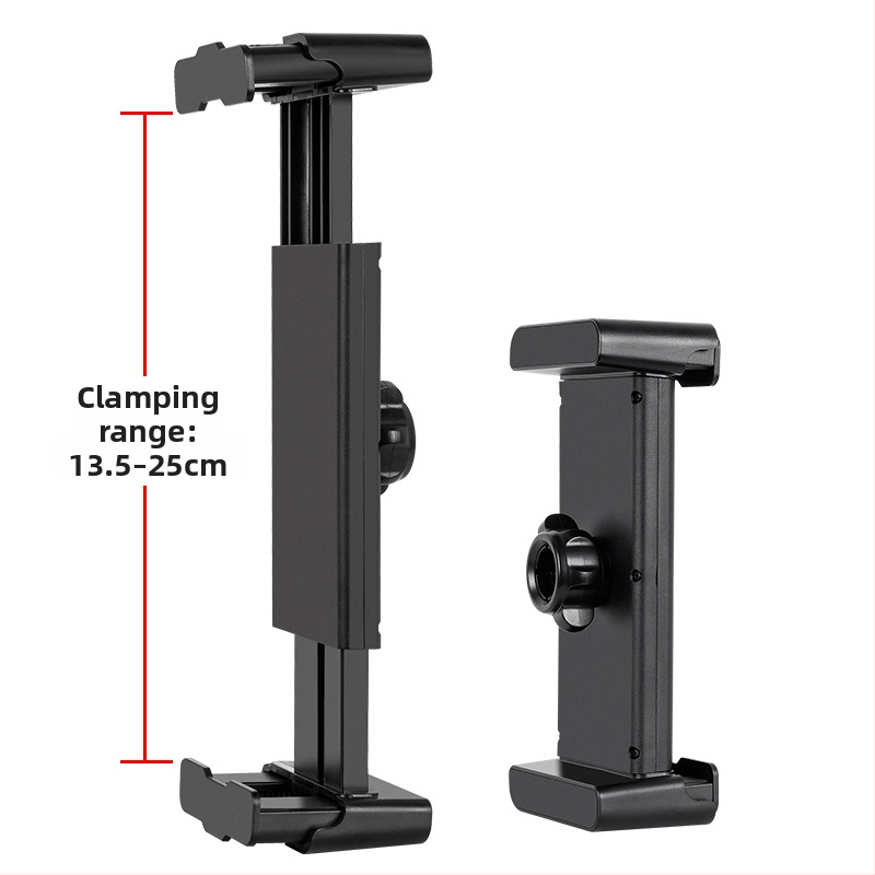 Držiak na tablet s hrubou platňou – hrúbka klipu 27 mm, guľový spoj 17 mm, hmotnosť 144 g