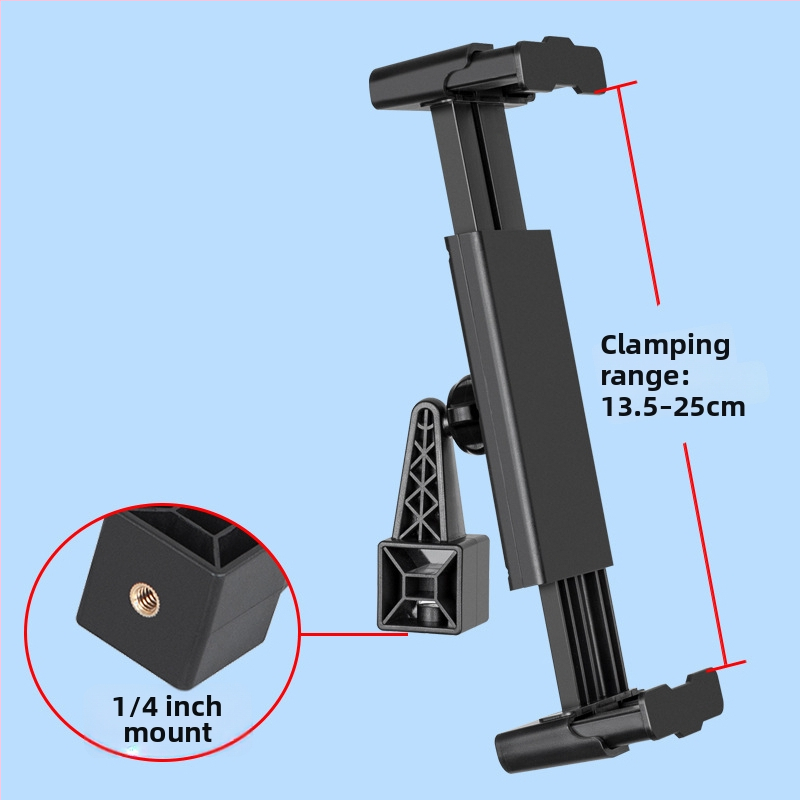 Držiak na tablet s hrubou platňou – hrúbka klipu 27 mm, guľový spoj 17 mm, hmotnosť 144 g