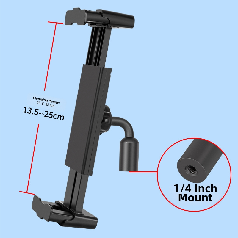 Držiak na tablet s hrubou platňou – hrúbka klipu 27 mm, guľový spoj 17 mm, hmotnosť 144 g