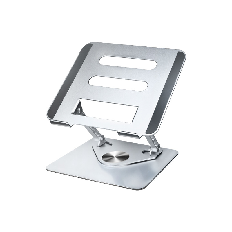 360° въртяща се стойка за лаптоп - сгъваема алуминиева сплав 5052, универсална съвместимост, регулируема височина