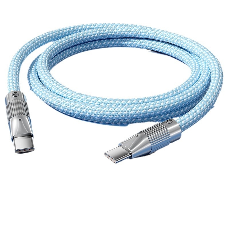 Type-C kabel za brzo punjenje i prijenos podataka za iPhone 15 i Huawei — 100W maksimalno, pleteni kabel, s jednim konektorom