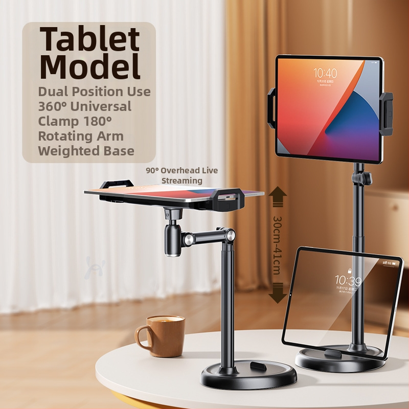Nadglavni držač za tablete i phablete, povlačni stolni nosač, universalni plastični dizajn