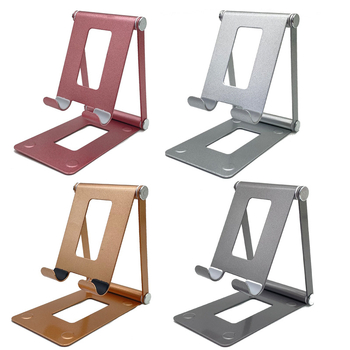 Suport de birou din metal, pliabil pentru telefon și tabletă, pentru cursuri online și streaming în direct