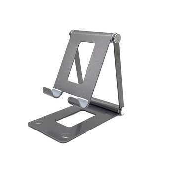 Suport de birou din metal, pliabil pentru telefon și tabletă, pentru cursuri online și streaming în direct