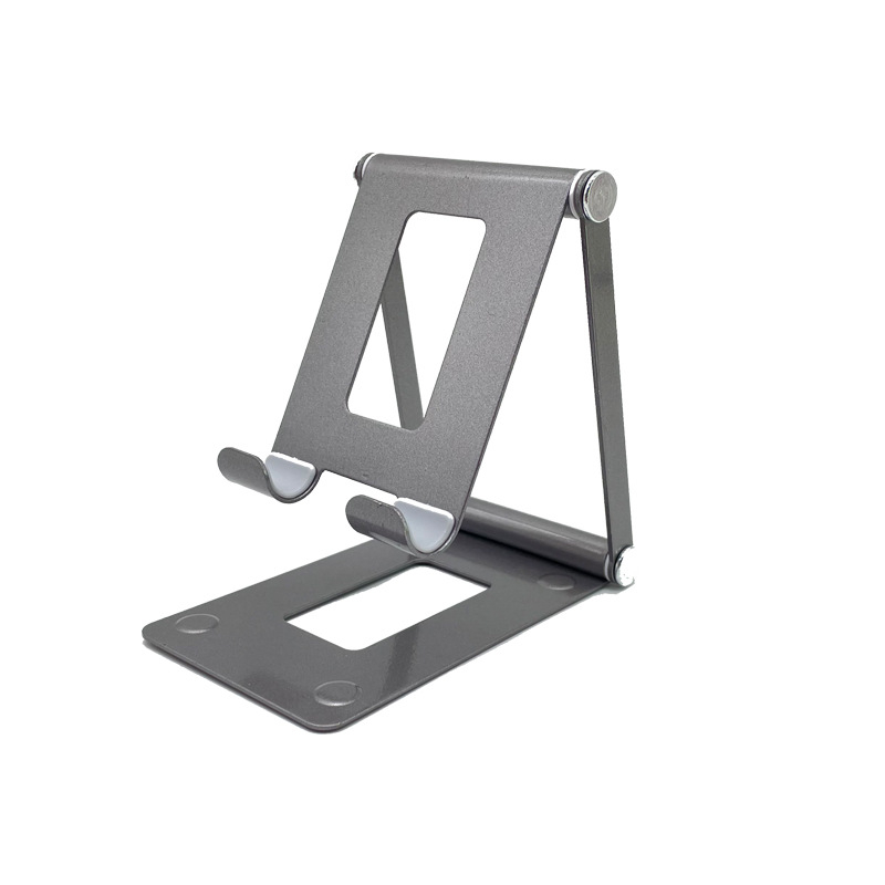 Suport de birou din metal, pliabil pentru telefon și tabletă, pentru cursuri online și streaming în direct