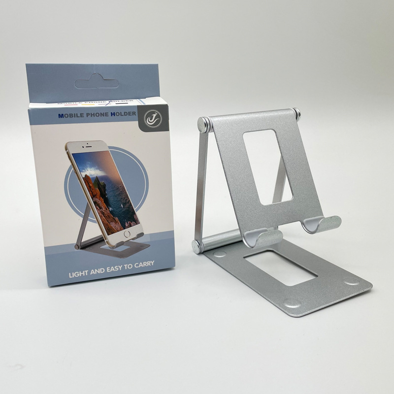 Suport de birou din metal, pliabil pentru telefon și tabletă, pentru cursuri online și streaming în direct