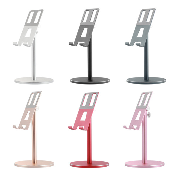 Стойка за настолен телефон и таблет от алуминиева сплав с повдигащ механизъм и въртяща глава, модел OD3