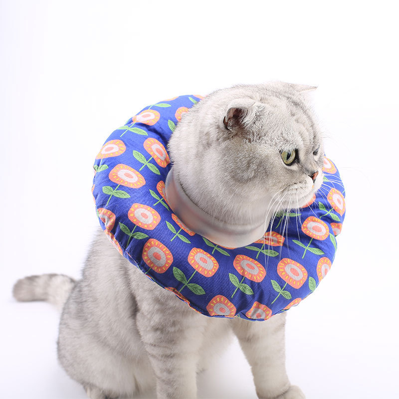 Елизабетска яка за домашни любимци - карикатурен модел, PP памук, подходяща за всички сезони, възможност за частна марка