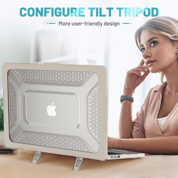 Калъф за MacBook Air, TPU, прозрачен, модел M2 A2681, пуснат през 2022 г.