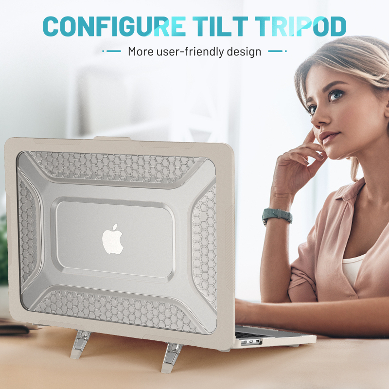 Калъф за MacBook Air, TPU, прозрачен, модел M2 A2681, пуснат през 2022 г.