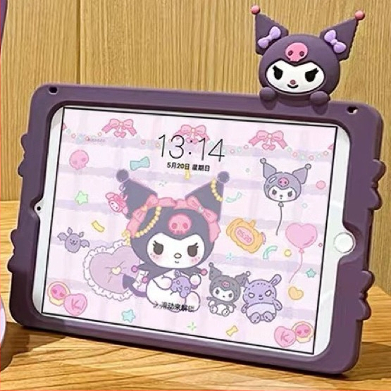 Cartoon Melody silikónové ochranné puzdro pre iPad Air 7/6, iPad Pro 10. generácie a iPad 9 (2025 tabletové puzdro)